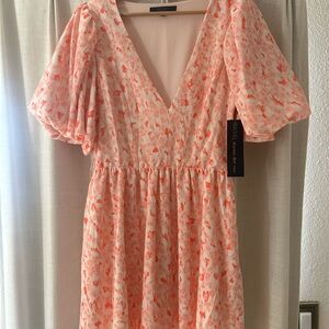 Rachel Zoe Coral and White Mini Dress